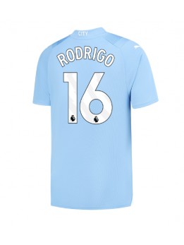 Billige Manchester City Rodri Hernandez #16 Hjemmedrakt 2023-24 Kortermet